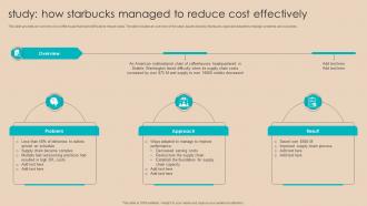 Procurement Negotiation Strategies Study How Starbucks Managed To Reduce Cost Strategy SS V