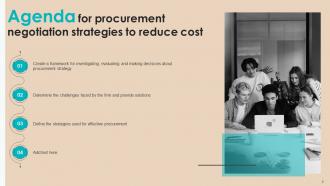 Procurement Negotiation Strategies to Reduce Cost Strategy CD V Good Compatible