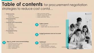 Procurement Negotiation Strategies to Reduce Cost Strategy CD V Content Ready Compatible