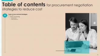 Procurement Negotiation Strategies to Reduce Cost Strategy CD V Informative Researched