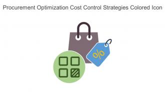 Procurement Optimization Cost Control Strategies Colored Icon In Powerpoint Pptx Png And Editable Eps Format