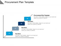 Procurement plan template ppt powerpoint presentation gallery portfolio cpb