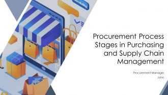 Procurement Process Stages In Purchasing And Supply Chain Management PPT Presentation AT