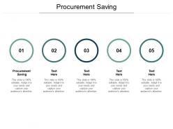 Procurement saving ppt powerpoint presentation inspiration maker cpb