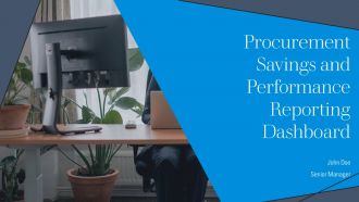 Procurement Savings And Performance Reporting Dashboard PPT Example AT
