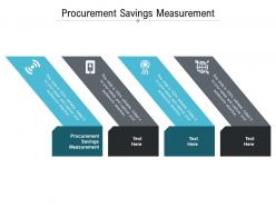 Procurement savings measurement ppt powerpoint presentation styles pictures cpb