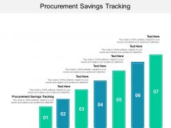 Procurement savings tracking ppt powerpoint portfolio elements cpb