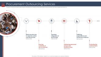 Procurement services provider procurement outsourcing services