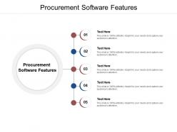 Procurement software features ppt powerpoint presentation outline designs download cpb