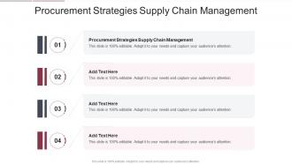 Procurement Strategies Supply Chain Management In Powerpoint And Google Slides Cpb