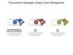 Procurement strategies supply chain management ppt powerpoint presentation model gridlines cpb