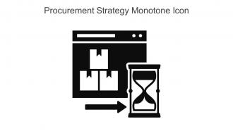 Procurement Strategy Monotone Icon In Powerpoint Pptx Png And Editable Eps Format