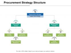 Procurement strategy structure manufacturing strategy ppt slides graphics download