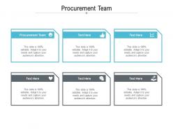 Procurement team ppt powerpoint presentation file show cpb
