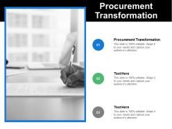 Procurement transformation ppt powerpoint presentation icon designs cpb