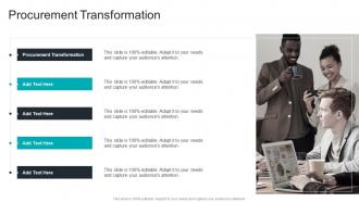 Procurement Transformation Strategic Sourcing In Powerpoint And Google Slides Cpb