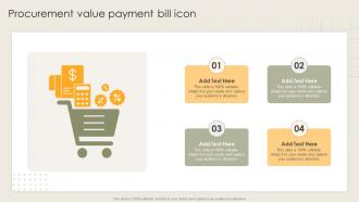 Procurement Value Payment Bill Icon