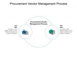 Procurement vendor management process ppt powerpoint outline cpb