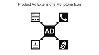 Product Ad Extensions Monotone Icon In Powerpoint Pptx Png And Editable Eps Format
