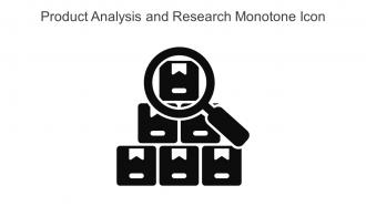 Product Analysis And Research Monotone Icon In Powerpoint Pptx Png And Editable Eps Format