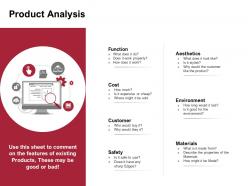 Product analysis environment ppt powerpoint presentation slides graphic images