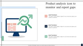 Product Analysis Icon To Monitor And Report Gaps