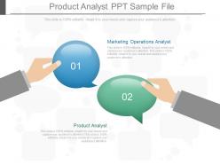 Product analyst ppt sample file