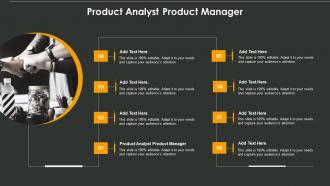Product Analyst Product Manager In Powerpoint And Google Slides Cpb