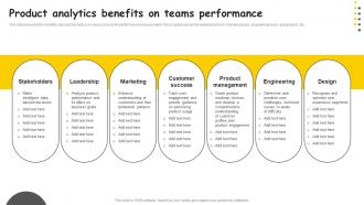 Product Analytics Benefits On Teams Performance