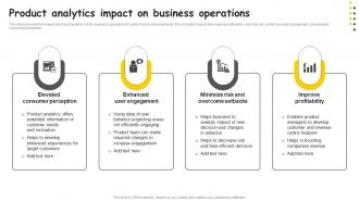 Product Analytics Impact On Business Operations