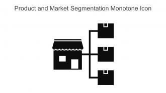 Product And Market Segmentation Monotone Icon In Powerpoint Pptx Png And Editable Eps Format