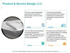 Product and service design ppt powerpoint presentation inspiration designs