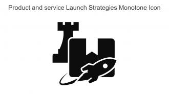 Product And Service Launch Strategies Monotone Icon In Powerpoint Pptx Png And Editable Eps Format