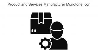 Product And Services Manufacturer Monotone Icon In Powerpoint Pptx Png And Editable Eps Format