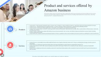 Product And Services Offered By Amazon Business Online Marketplace BP SS
