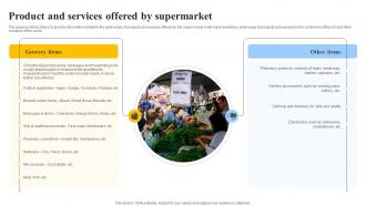 Product And Services Offered By Supermarket Grocery Store Business Plan BP SS
