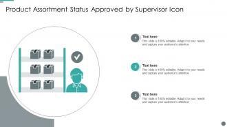 Product Assortment Status Approved By Supervisor Icon