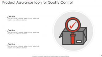 Product Assurance Icon For Quality Control