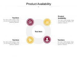 Product availability ppt powerpoint presentation ideas graphics example cpb