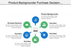 Product backgrounder purchase decision bargaining power suppliers customer market