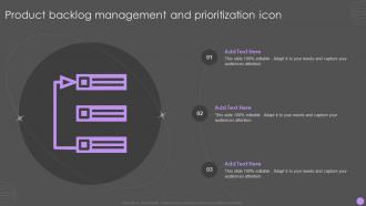 Product Backlog Management And Prioritization Icon