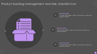 Product Backlog Management And Task Checklist Icon