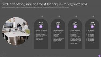 Product Backlog Management Techniques For Organizations