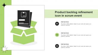 Product Backlog Refinement Icon In Scrum Event