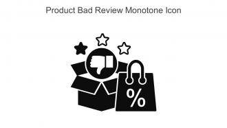 Product Bad Review Monotone Icon In Powerpoint Pptx Png And Editable Eps Format