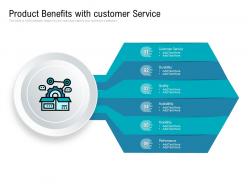 Product benefits with customer service