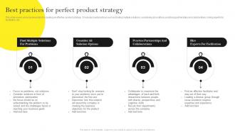Product Best Practices For Perfect Product Strategy Guide For Building Effective