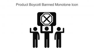 Product Boycott Banned Monotone Icon In Powerpoint Pptx Png And Editable Eps Format