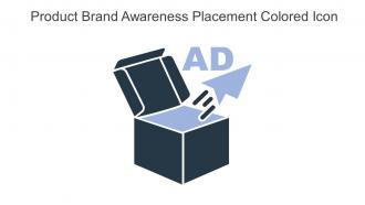 Product Brand Awareness Placement Colored Icon In Powerpoint Pptx Png And Editable Eps Format