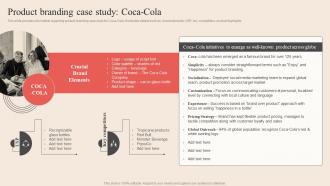 Product Branding Case Study Coca Cola Optimum Brand Promotion By Product